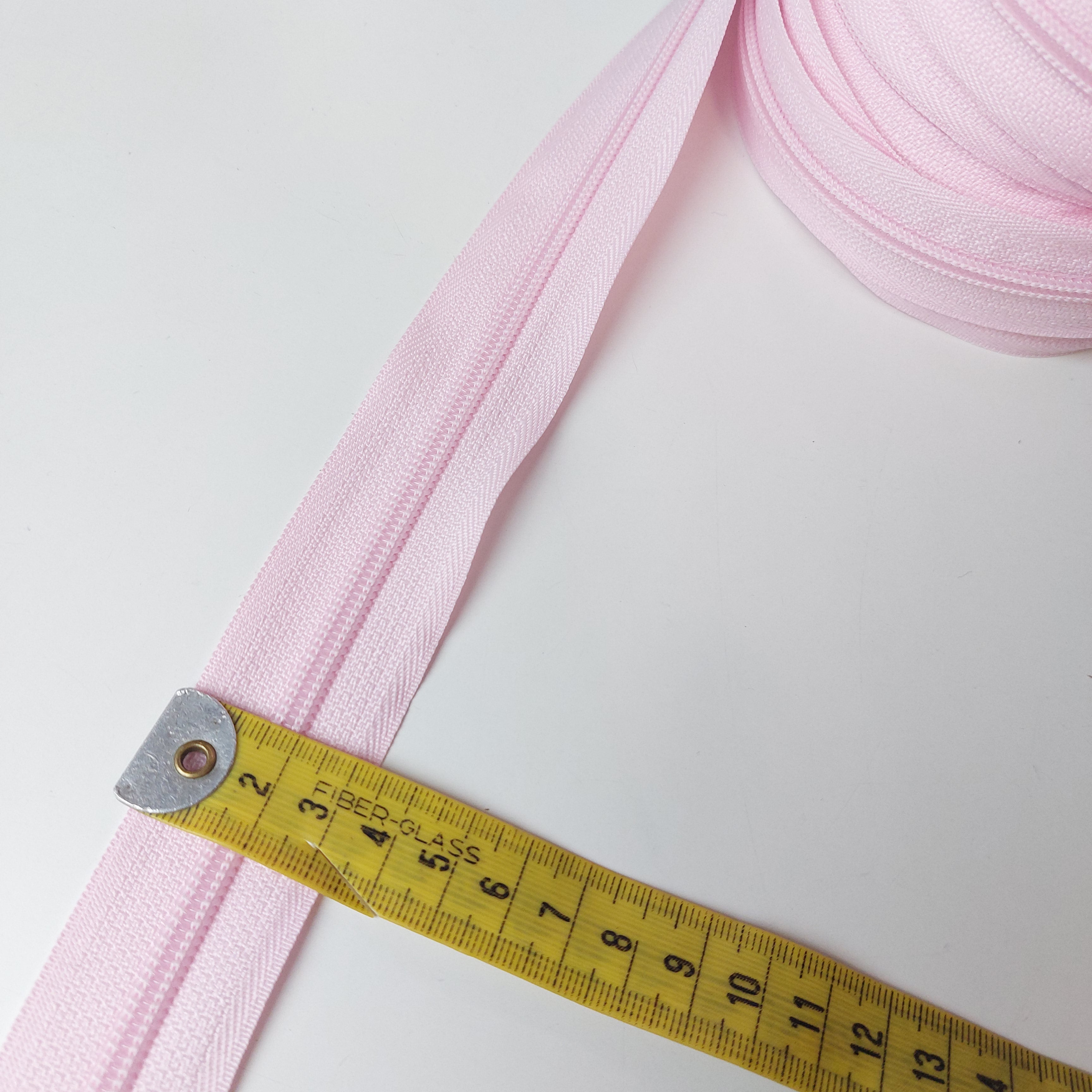 Cremallera continua ROSA SIN CARRO para Carro N°5