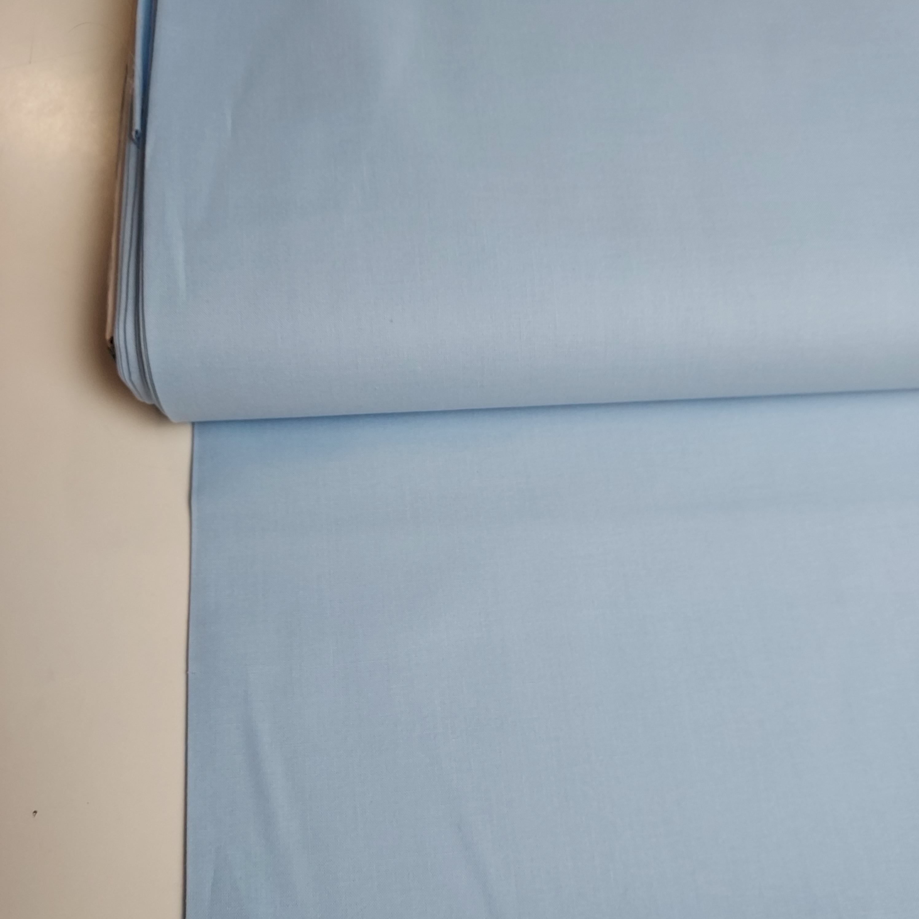 Tejido algodón  100% Algodón orgánico Azul cielo