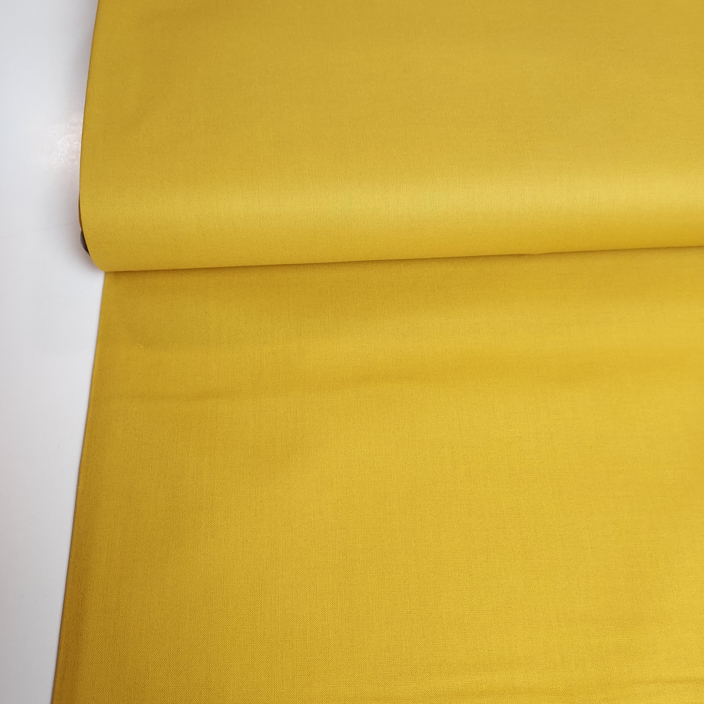 Tejido algodón  100% Algodón orgánico Mostaza