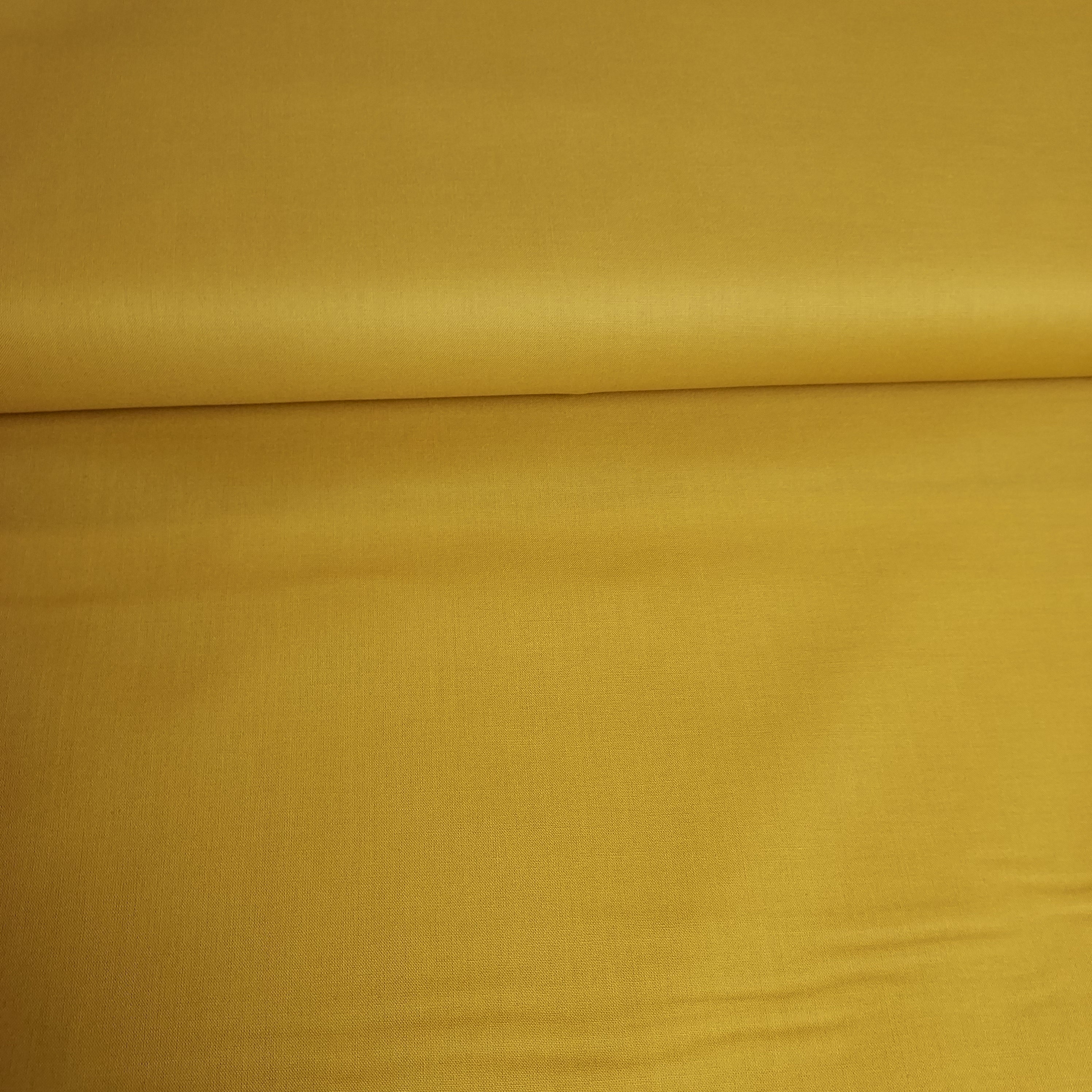 Tejido algodón  100% Algodón orgánico Mostaza