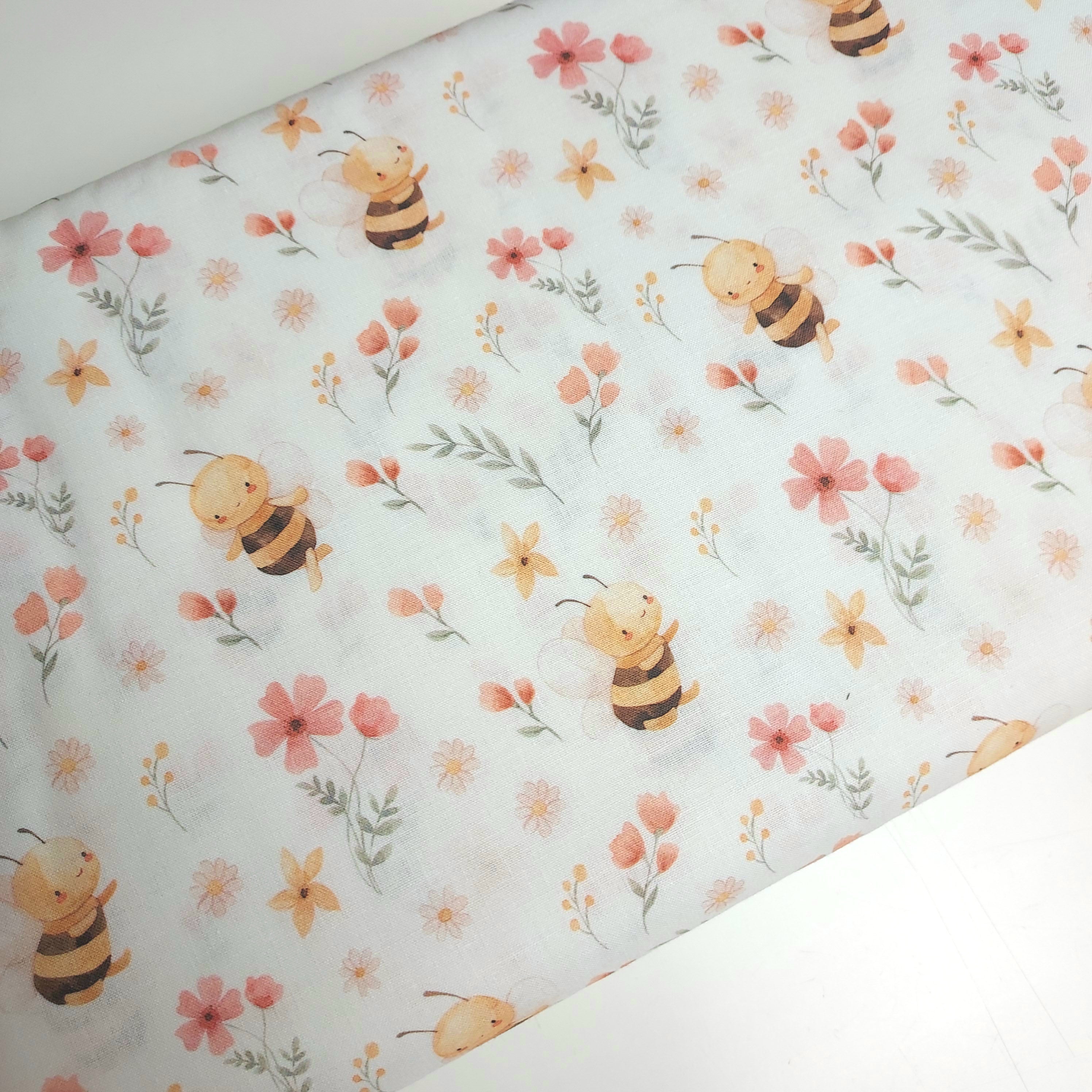 Tejido algodón Abejas