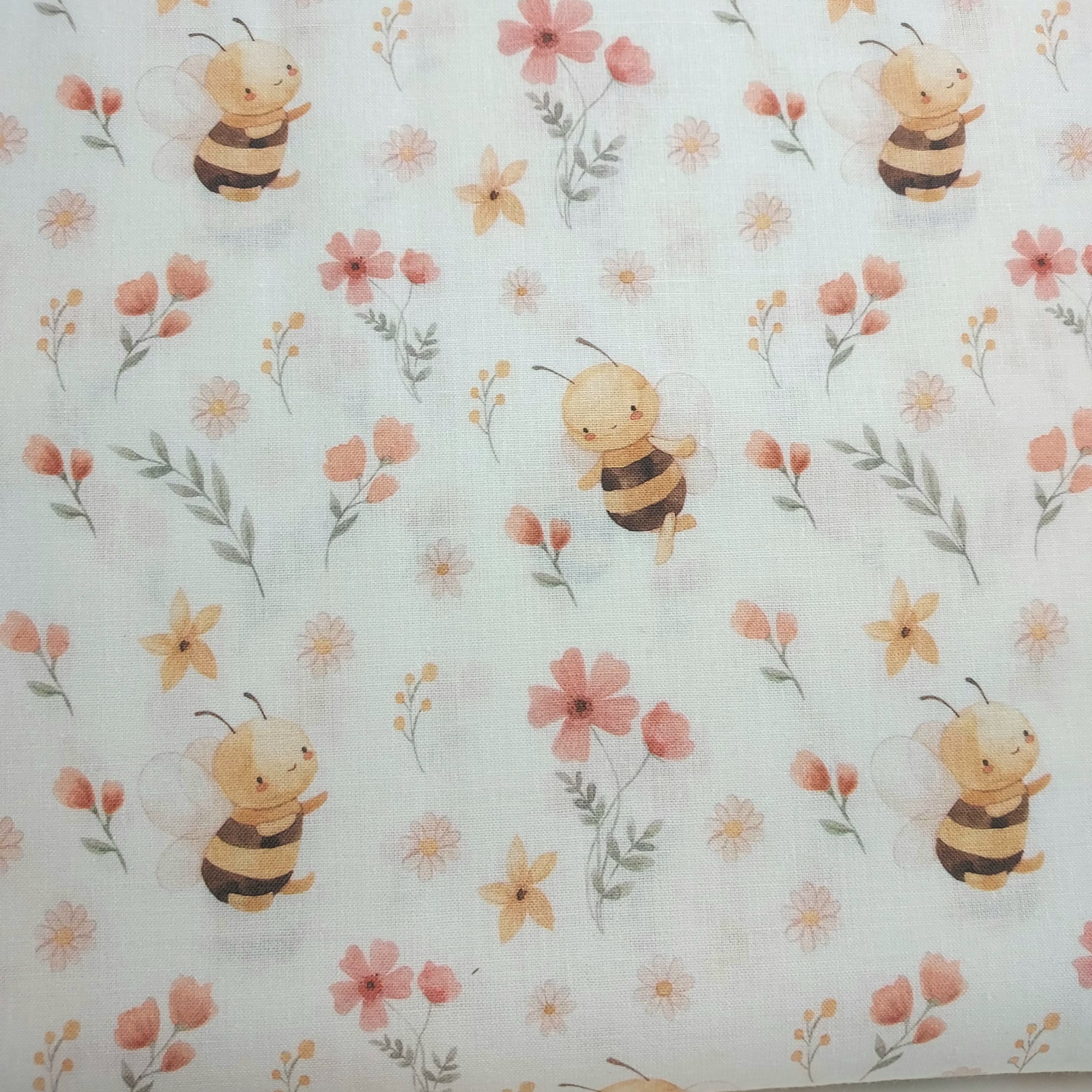 Tejido algodón Abejas