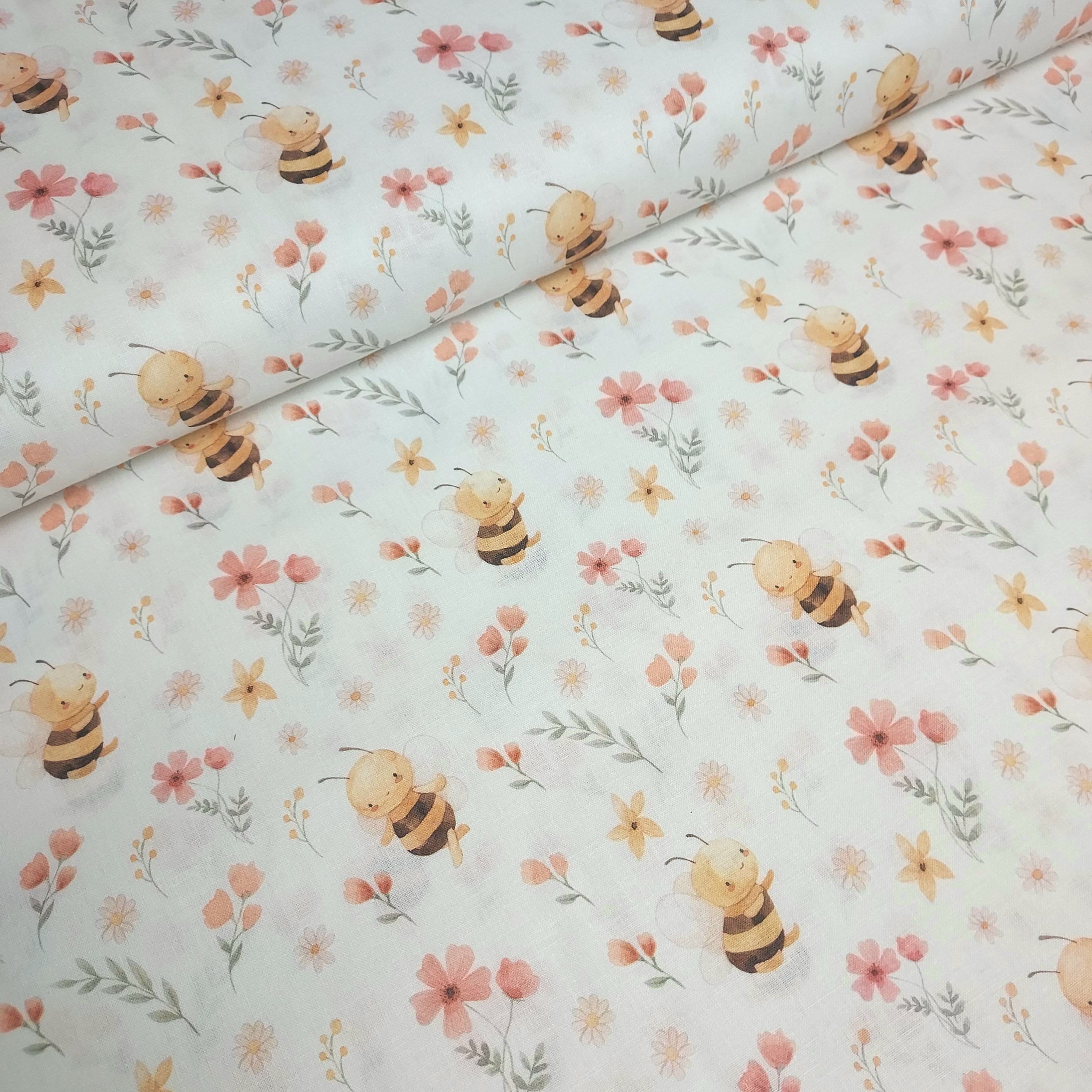 Tejido algodón Abejas