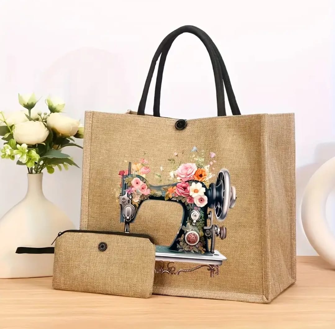 Bolsa de Rafia Costura