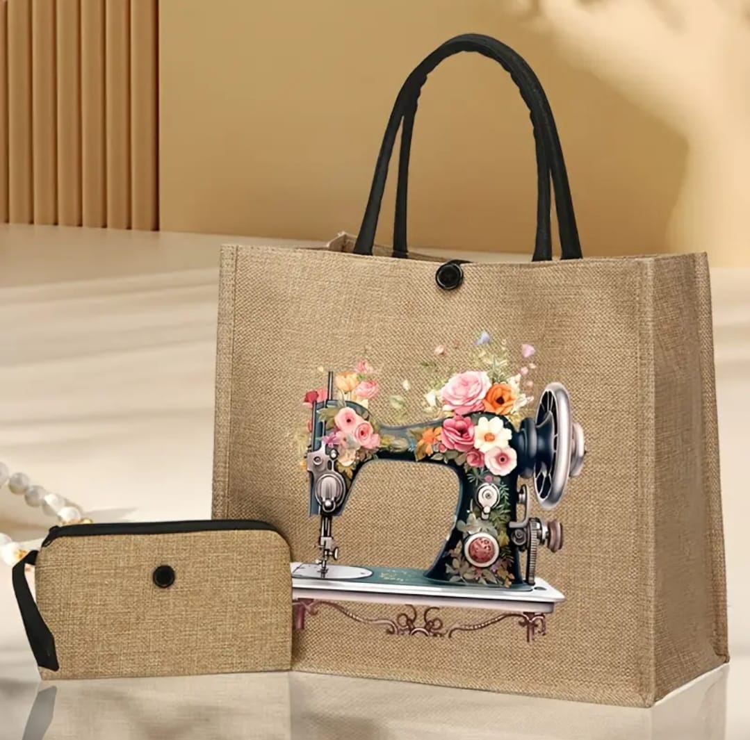 Bolsa de Rafia Costura