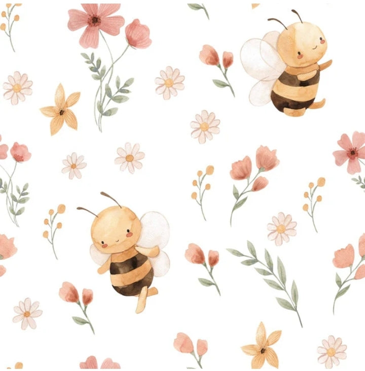 Tejido algodón Abejas