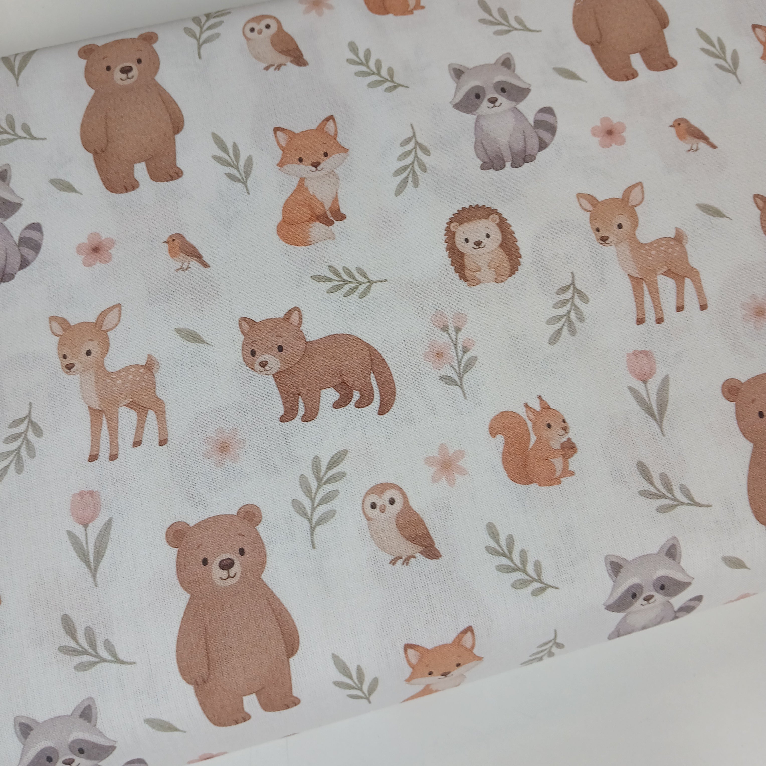 Tejido algodón Animales del Bosque